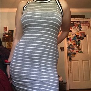 Full Tilt Bodycon Stripped Dress